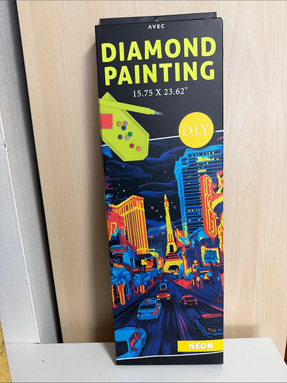 Avec Neon Diamond Painting Kit — Vibrant Multicolor Wall Art